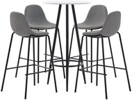 5-piece bar set textile taupe 279803 - Bar Set