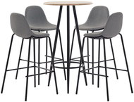 5-piece bar set textile taupe 279849 - Bar Set