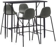 5-piece bar set textile taupe 279872 - Bar Set