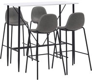 5-piece bar set textile taupe 279895 - Bar Set