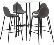 5-piece bar set textile taupe 3050023 - Bar Set