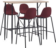 5-piece bar set textile wine 279918 - Bar Set