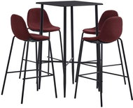 5-piece bar set textile wine 279970 - Bar Set