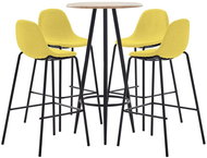 5-piece bar set textile yellow 279847 - Bar Set