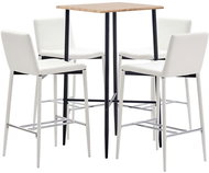 5-piece bar set faux leather white 3050038 - Bar Set