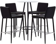 5-piece bar set faux leather brown 279785 - Bar Set