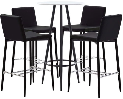 5-piece bar set faux leather brown 279785 - Bar Set - Main image