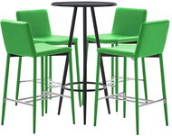 5-piece bar set faux leather green 279745 - Bar Set