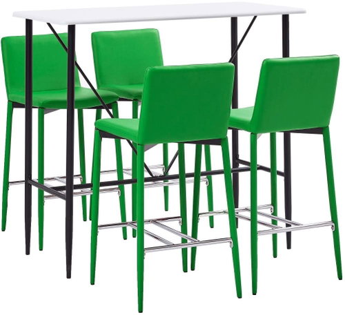 5-piece bar set faux leather green 279889 - Bar Set - Main image