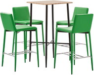 5-piece bar set faux leather green 3050054 - Bar Set