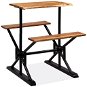 Bar table with benches solid acacia wood 120 x 50 x 107 cm 245376 - Bar Set
