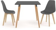 3-piece dining set gray 3055480 - Dining Set