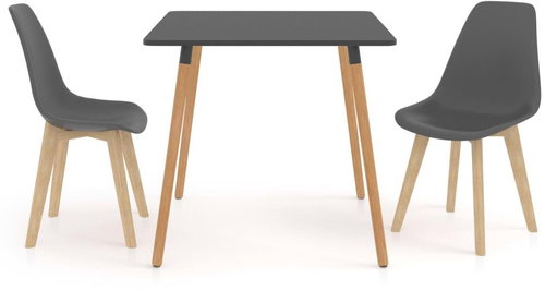3-piece dining set gray 3055480 - Dining Set - Main image