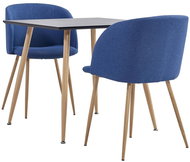 3-piece dining set textile blue 3054040 - Dining Set