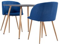 3-piece dining set textile blue 3054080 - Dining Set