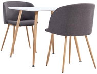 3-piece dining set textile taupe 3054010 - Dining Set