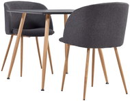 3-piece dining set textile taupe 3054090 - Dining Set