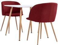 3-piece dining set textile wine 3054008 - Dining Set