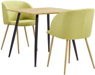 3-piece dining set textile green 3053922 - Dining Set