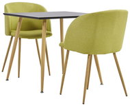 3-piece dining set textile green 3054042 - Dining Set