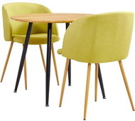 3-piece Dining Set, Textile, Green 3054162 - Dining Set