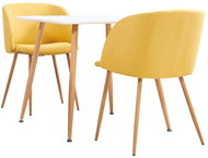 3-piece dining set textile yellow 3054006 - Dining Set