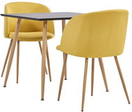 3-piece dining set textile yellow 3054046 - Dining Set