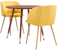 3-piece dining set textile yellow 3054366 - Dining Set