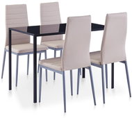 5-piece cappuccino dining set 281701 - Dining Set