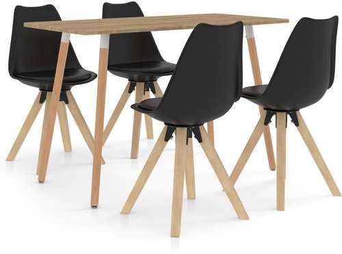 5-piece dining set black 3057327 - Dining Set - Main image