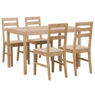 5-piece Dining Set Solid Acacia Wood 246007 - Dining Set