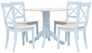 5-piece Dining Set Solid Rubber Tree Grey-brown 276871 - Dining Set