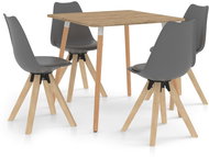 5-piece dining set gray 3057158 - Dining Set