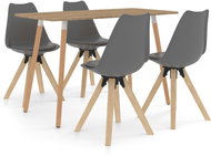 5-piece dining set gray 3057326 - Dining Set