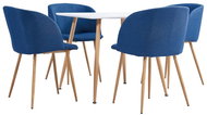 5-Piece Dining Set, Fabric, Blue 3054001 - Dining Set