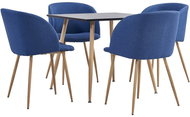 5-Piece Dining Set, Fabric, Blue 3054041 - Dining Set