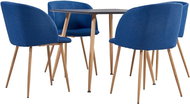 5-Piece Dining Set, Fabric, Blue 3054081 - Dining Set