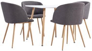 5-Piece Dining Set, Fabric, Taupe 3054011 - Dining Set