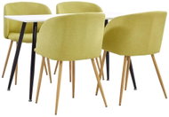 5-Piece Dining Set, Fabric, Green 3053722 - Dining Set