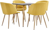 5-Piece Dining Set, Fabric, Yellow 3054047 - Dining Set