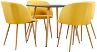5-Piece Dining Set, Fabric, Yellow 3054087 - Dining Set