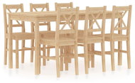 7-piece Dining Set Pine Wood 283373 - Dining Set