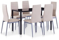 7-piece cappuccino dining set 281702 - Dining Set