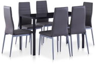 7-piece dining set gray 281696 - Dining Set