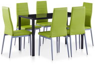 7-piece Dining Set, Green 281706 - Dining Set