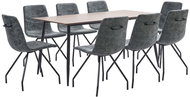 9-piece Dining Set, Black Faux Leather 3050768 - Dining Set