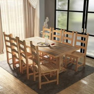 9-piece Dining Set with Table and Chairs Solid Teak 244003 - Dining Set