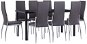 9-piece Dining Set Faux Leather Grey 3053042 - Dining Set