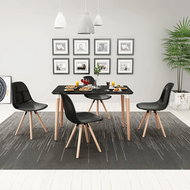 Five-piece Dining Table and Chair Set, Black 243556 - Dining Set