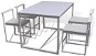 Five-piece dining set table and chairs white 244268 - Dining Set
